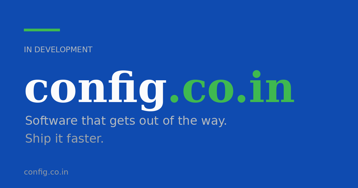 Link preview image for config.co.in